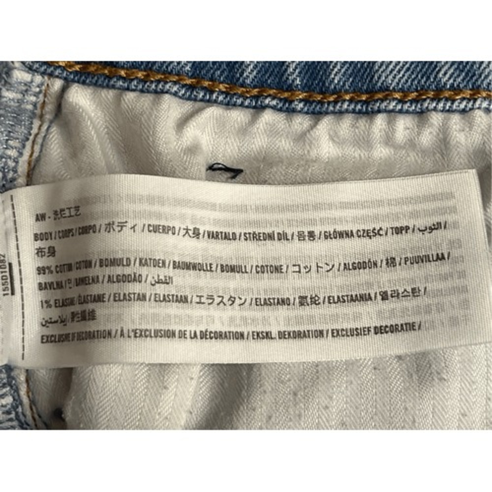 Abercrombie & Fitch Black The 90s Straight Ultra High Rise Blue Jean 30/10 Retro - Picture 9 of 10